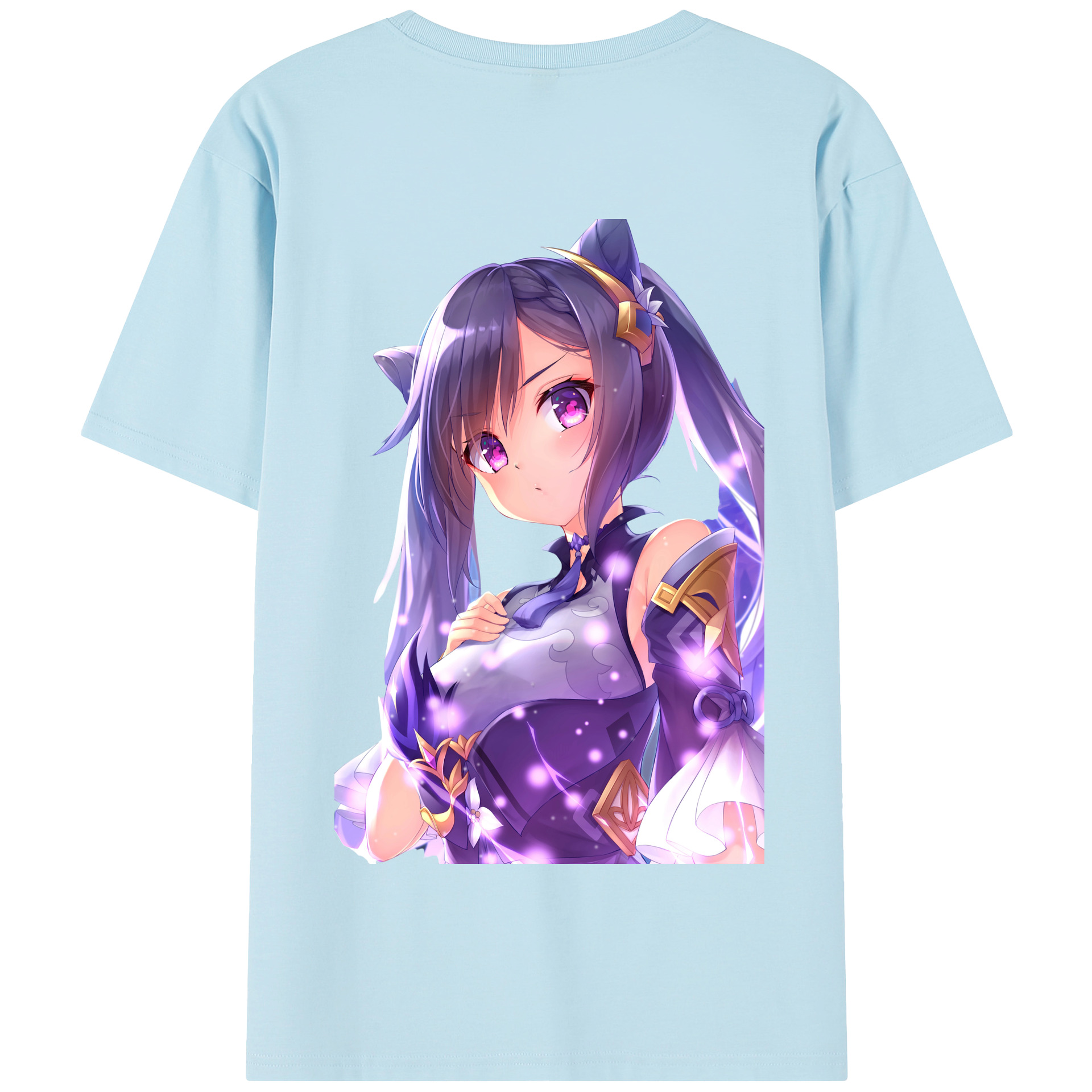げんし神 刻晴 こくせい genshin Kokusei 綿100％半袖Tシャツ（背面プリント）